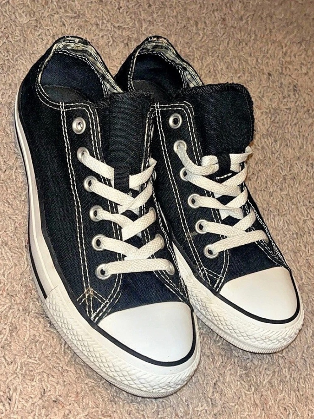 Converse Chuck Taylor All Star Double Tongue Ox Black & White US 9